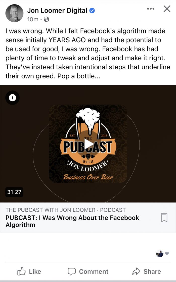 Facebook Page Podcast Episode