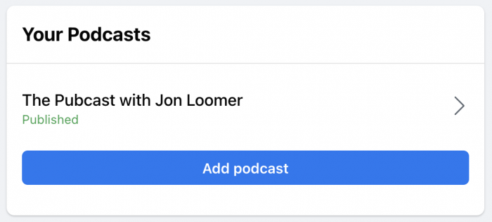 Publish Podcast to Facebook Page