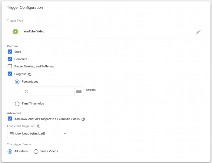 Google Tag Manager YouTube Video