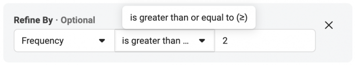 Facebook Website Custom Audience PageView Frequency