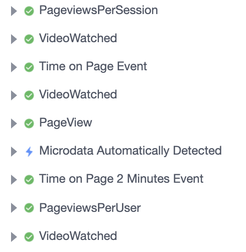Facebook Pixel Helper Events