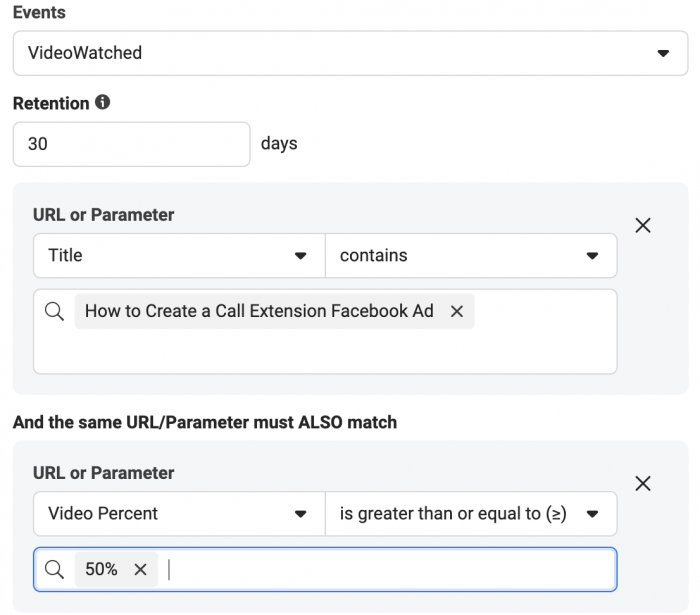 Embedded YouTube Video Custom Audience