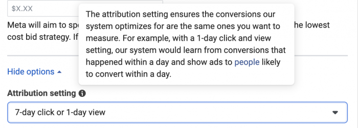 Attribution Setting