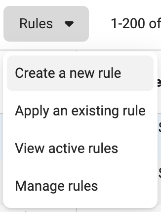 Automated Rules