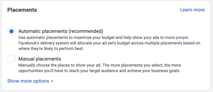 Automatic Placements