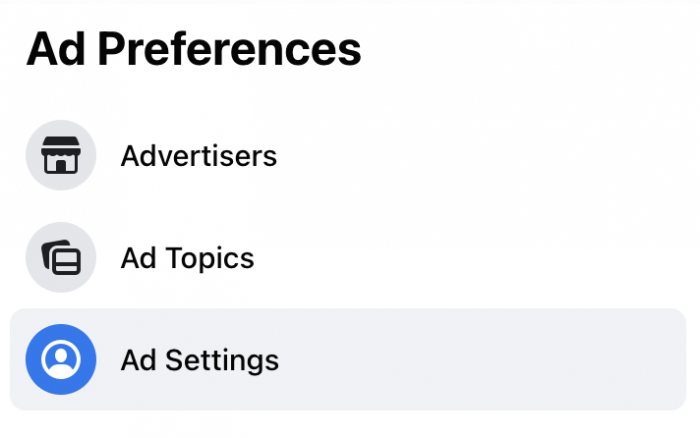 Facebook Ads Settings