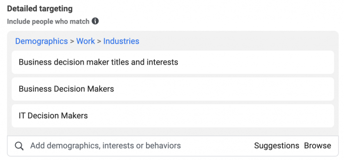 Business Decision-Maker B2B Targeting