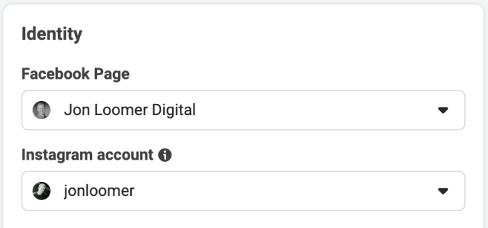 Facebook Ad Identity