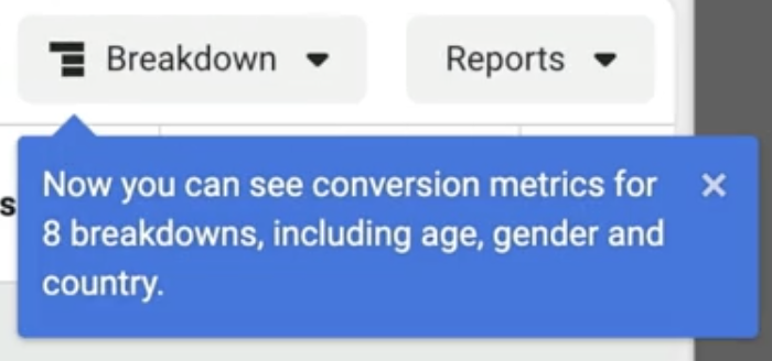 Facebook Ads Breakdowns