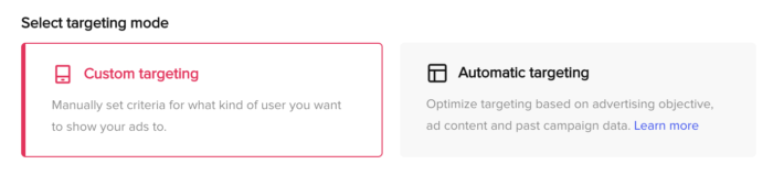 TikTok Ads Targeting