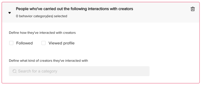 TikTok Interests and Behaviors Targeting