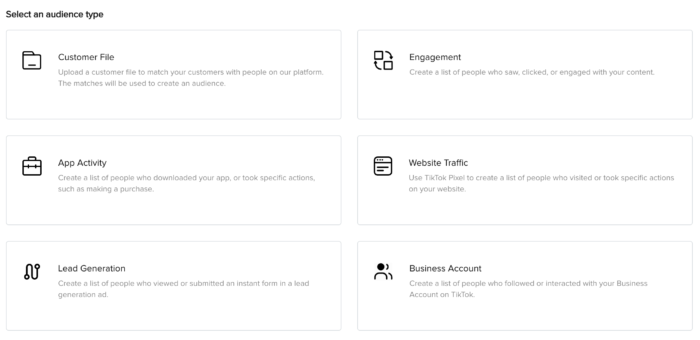 TikTok Custom Audiences