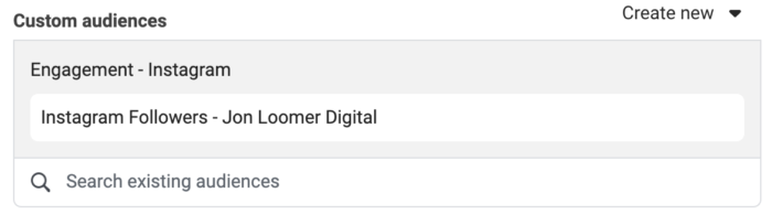 Instagram Followers Custom Audience