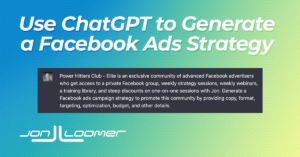 How to Use ChatGPT to Generate a Facebook Ads Strategy