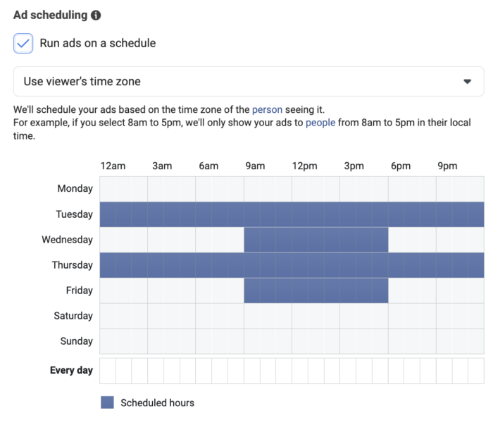 Meta Ads on a Schedule Dayparting