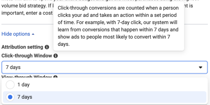 Attribution Setting