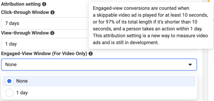 Attribution Setting