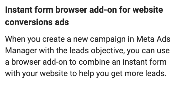 Instant Form Browser Add-On