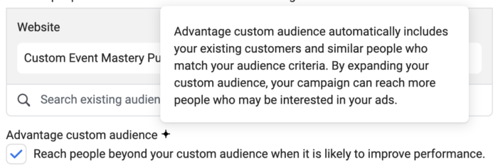 Advantage Custom Audience
