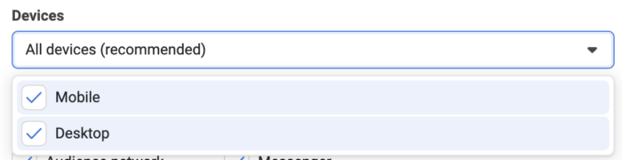 Meta Ads Placements Devices