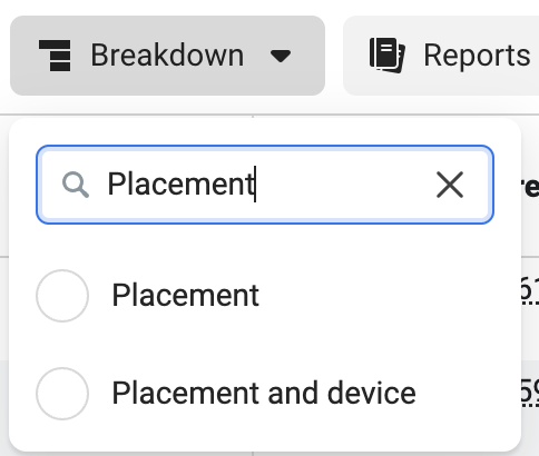 Meta Ads Breakdown by Placement