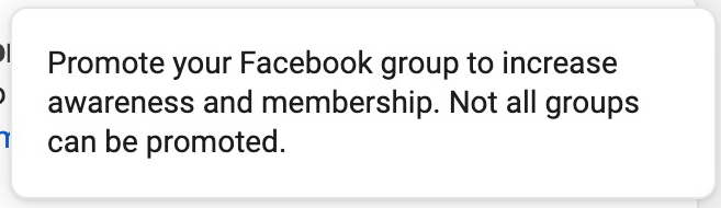 Facebook Group Destination