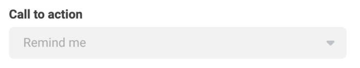 Remind Me CTA Button