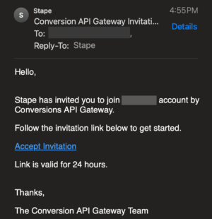 Приглашение API-шлюза
