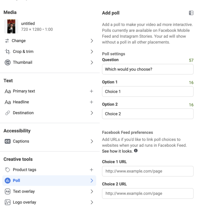 Meta Copy Placement Example Customize Meta Ad Creative by Placement - Jon Loomer Digital