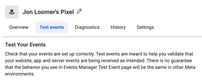 Test Events