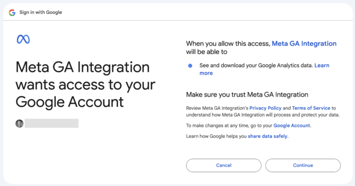 GA4 Meta Events Manager Partner Integration