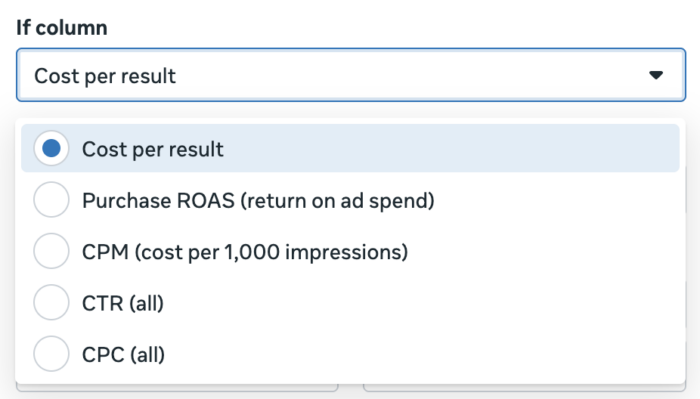 Conditional Formatting in Ads Manager - Jon Loomer Digital