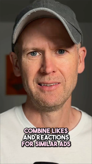 Combine Likes and Reactions on Similar Ads