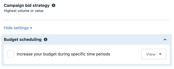 Campaign Budget Scheduling