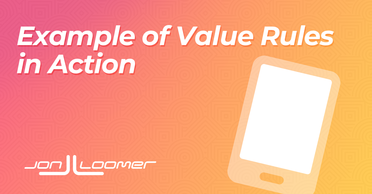 Value Rules Example – Jon Loomer Digital