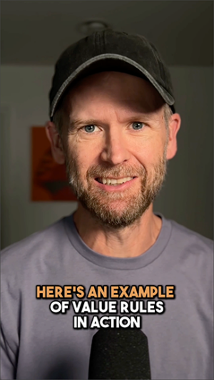 Value Rules Example