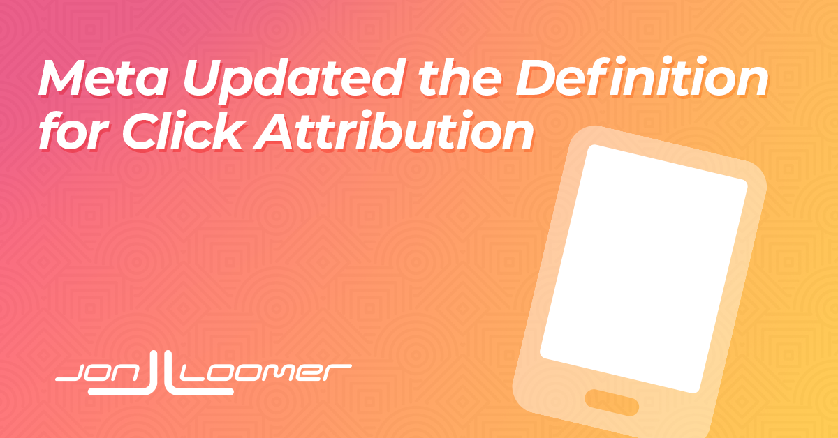 New Definition for Click Attribution