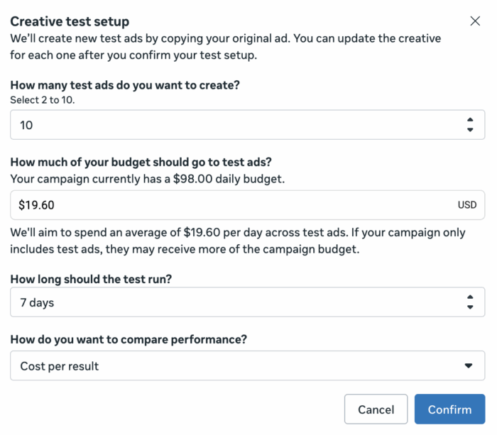 Creative testing tools