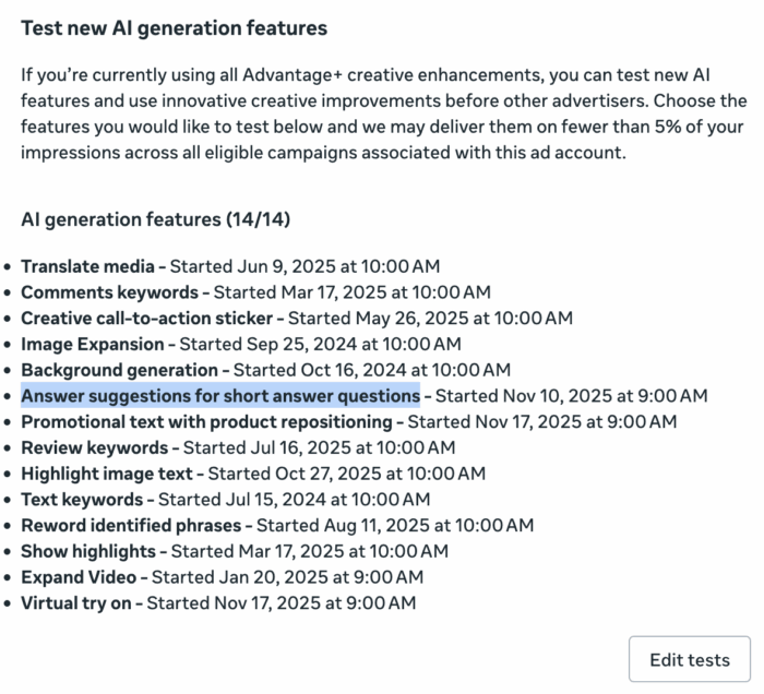Тестируйте новые творческие функции