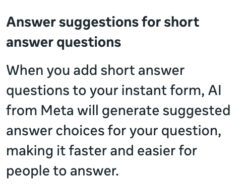 Предложения коротких ответов Мгновенные формы