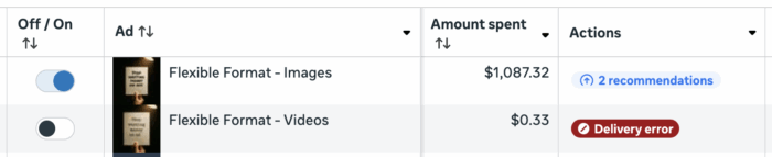 Мета отключает рекламу