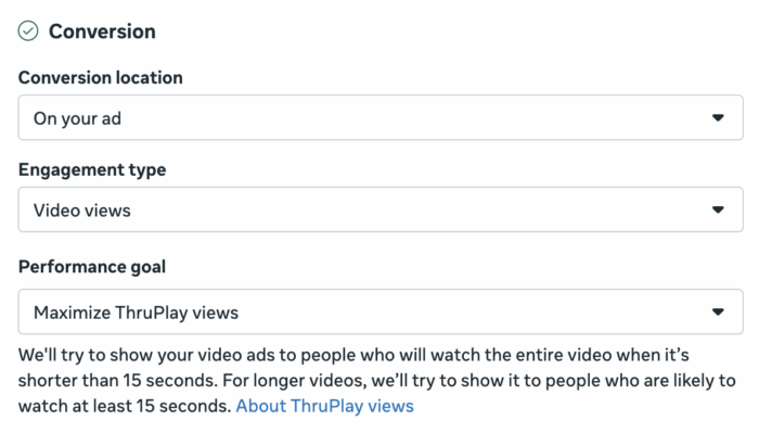 Увеличьте количество просмотров ThruPlay