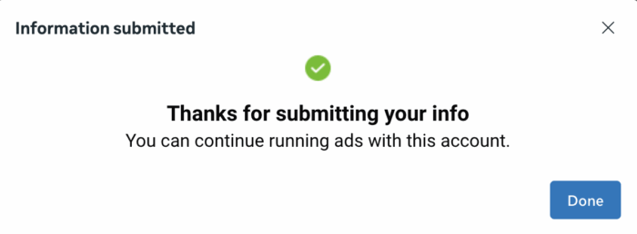 Аутентификация рекламного аккаунта