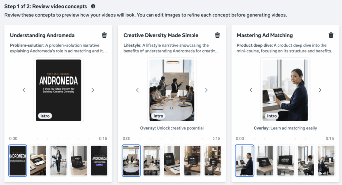 Advantage+ Creative Video Generation