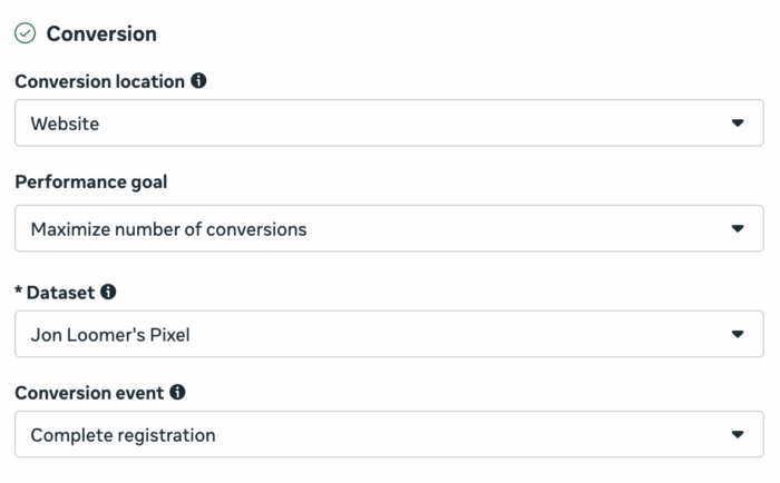 Maximize Number of Conversions Performance Goal