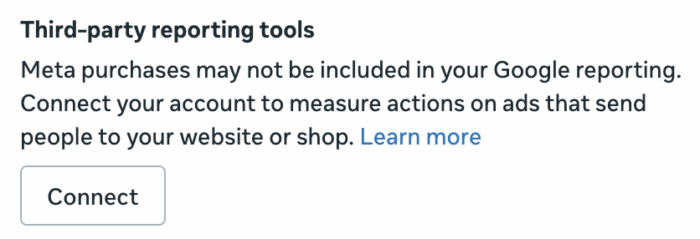 Meta Ads Manager Third-Party Reporting Integration