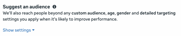 Audience Suggestions