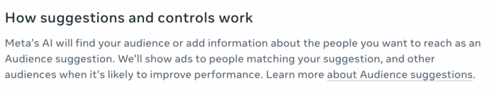 Audience Suggestions