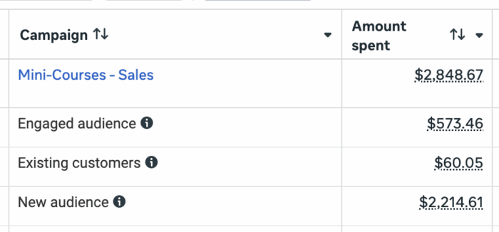 Breakdown by Audience Segments