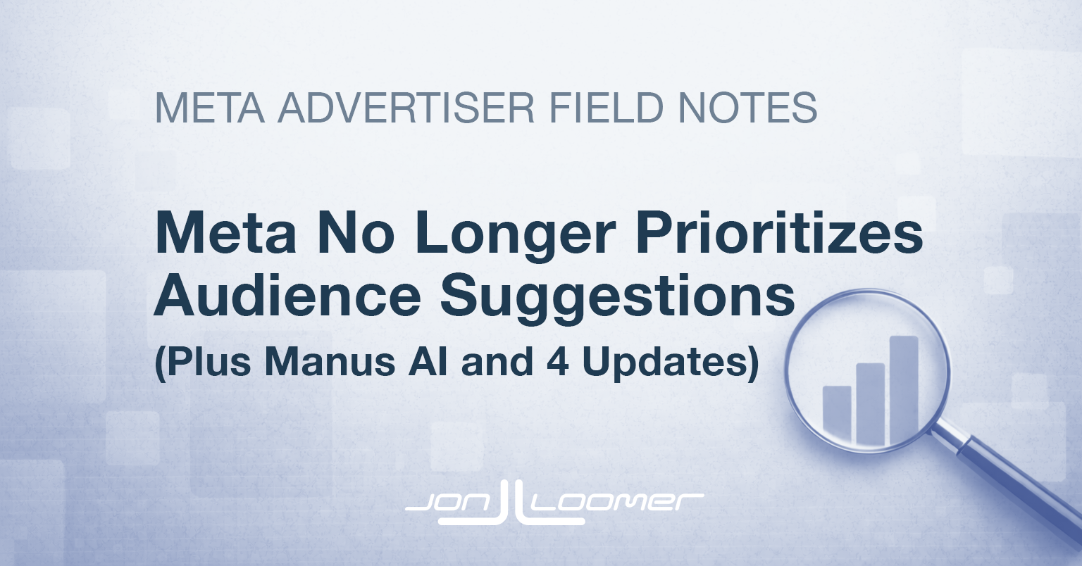 Meta No Longer Prioritizes Audience Suggestions